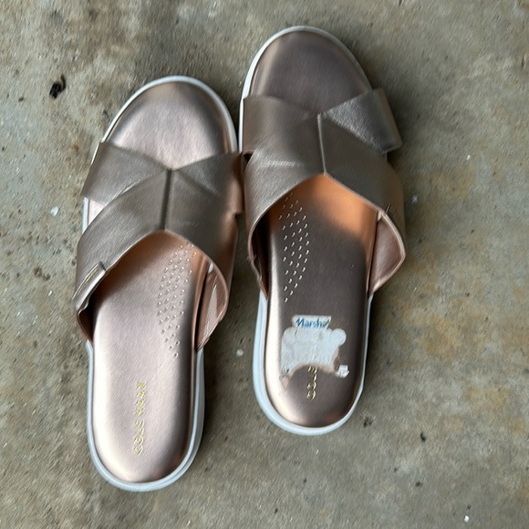 Cole Haan Shoes - Cole Haan Metallic Slides